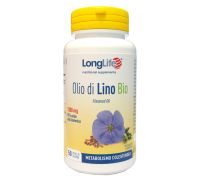 Longlife Olio di Lino Bio integratore per il metabolismo del colesterolo 50 perle