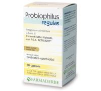 Probiophilus Regulas integratore di fermenti lattici probiotici + prebiotici 60 capsule