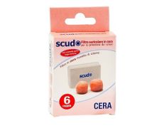 EARPLUG SCUDO CERA 6COPPIE 12P