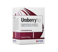 Uroberry 40 integratore per la normale funzione del tratto urinario 10 bustine