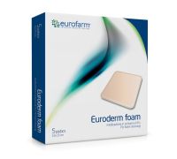 Euroderm Foam medicazione non adesiva in schiuma di poliuretano 15 x 15cm 5 pezzi