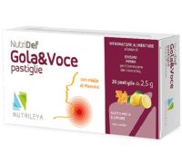NutriDef Gola & Voce integratore per il benessere del cavo orale con miele di Manuka 20 pastiglie