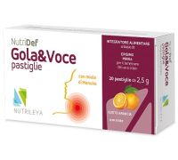 Nutridef gola & voce gusto arancia 20 pastiglie