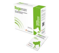 Regoman mangime complementare per la funzione intestinale di cani e gatti 10 bustine