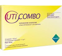 Uticombo integratore per il benessere dell'apparato urinario 10 capsule + 10 compresse masticabili