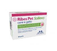 Ribes Pet Sollievo Cane e Gatto mangime complementare per il supporto della funzione dermica 60 perle