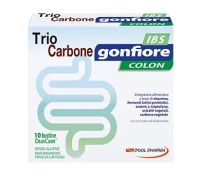 Trio Carbone Gonfiore Ibs Colon gusto arancia 10 bustine DuoCam