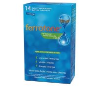 Ferrotone integratore di ferro e vitamina C gusto mela 14 bustine