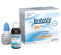 Linfovir iperwash soluzione salina ipertonica decongestionante fluidificante 8 flaconcini