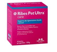 Ribes Pet Ultra Cane mangime complementare per la rigenerazione di pelle e annessi gel appetibile 30 bustine