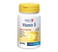 Vitamin D 2000 u.i. integratore per la salute delle ossa e del sistema immunitario 60 perle