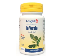 Longlife Tè verde integratore antiossidante 500mg 60 capsule