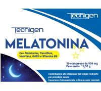 Tecnigen Melatonina integratore per la regolazione del sonno 30 compresse