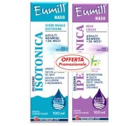 EUMILL NASO SOLUZIONE ISOTONICA 100ML + SOLUZIONE IPERTONICA 100ML