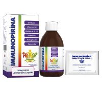 Immunopirina integratore per le vie respiratorie soluzione orale 150ml + 1 bustina