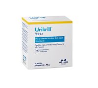 Urikrill Cane mangime complementare per la normale funzione della basse vie urinarie gel appetibile 30 bustine