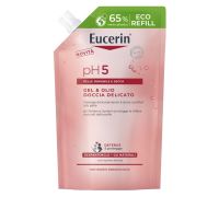 Eucerin pH 5 gel e olio doccia delicato per pelle sensibile e secca eco-ricarica 400ml