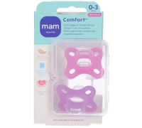 Mam Comfort 0-3 mesi succhietti in silicone femmina 2 pezzi