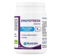 Ergystress Sonno integratore per ridurre il tempo di addormentamento e attutire i sintomi da jet lag 60 capsule