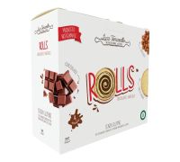 Tomasello Rolls merendina di pan di spagna con cioccolato e nocciola senza glutine 4 pezzi 72 grammi