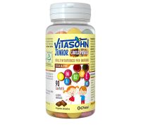 Vitasohn Junior choco power integratore multivitaminico per bambini 90 confetti al gusto cioccolato