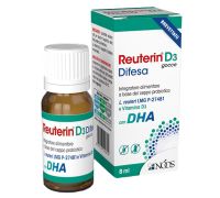 Reuterin D3 Difesa integratore di fermenti lattici e vitamina D3 con DHA gocce orali 8ml