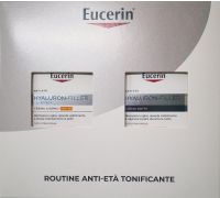 Eucerin Routine Anti-Età Tonificante Hyaluron Filler 3x Effect cofanetto crema giorno 50ml + crema notte 50ml