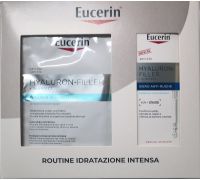 Eucerin Routine Idratazione Intensa Hyaluron-Filler + 3x Effect cofanetto con maschera in tessuto idratante intensiva + siero antirughe 30ml