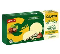 Giusto Senza Glutine disco wafer cioccolato bianco e fragola 72 grammi