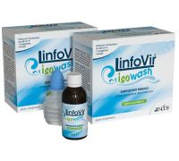 Linfovir Isowash soluzione isotonica per l'igiene quotidiana 2 x 8 flaconi monodose da 60ml + 1 erogatore nasale