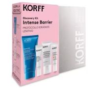 Korff Discovery Kit Intense Barrier Protocollo Idratante Lenitivo con latte detergente100ml + siero viso antirossore 10ml + crema viso 20ml + 365 Protection spf 50+ 15ml