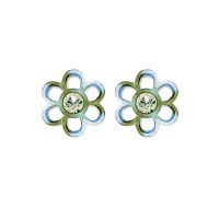 Biojoux Fiore Crystal orecchini in acciaio chirurgico