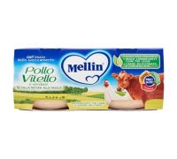 Mellin pollo vitello e verdure omogeneizzato 2 x 80 grammi  