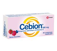 CEBION 500MG VITAMINA C 20 COMPRESSE MASTICABILI SENZA ZUCCHERO