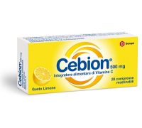 CEBION 500MG VITAMINA C 20 COMPRESSE MASTICABILI LIMONE