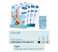 SAUBER COLLANT COMPRESSIONE GRADUATA MAGLIA LISCIA 70DEN 13-17MMHG TG.V NERO