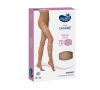 Sauber Linea classica 13-17mmhg collant maglia liscia 70 denari colore neutro beige taglia 4