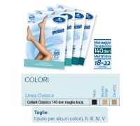 SAUBER COLLANT COMPRESSIONE GRADUATA MAGLIA LISCIA 140DEN 18-22MMHG TG.IV NERO