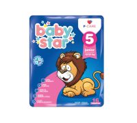 Babystar pannolini 12-25kg taglia 5 junior 16 pezzi
