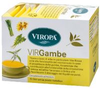 Viropa Virgambe tisana per la funzionalità del microcircolo in caso di gambe pesanti 15 bustine filtro