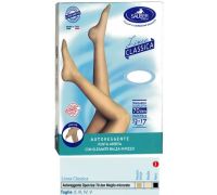 Sauber Linea Classica 13-17 mmhg autoreggente maglia liscia a punta aperta 70 denari colore neutro taglia 4