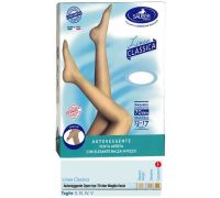 Sauber Classico autoreggente 70 denari punta aperta maglia liscia colore neutro taglia 3