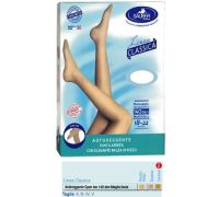 Sauber Linea Classica 18-22 mmhg autoreggente open toe maglia liscia 140 denari colore neutro taglia 2