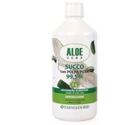 Aloe Vera succo con polpa pura integratore per il benessere intestinale 1000ml