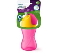 Avent tazza rosa con cannuccia 300ml