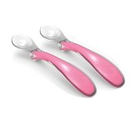 Set 2 cucchiai in silicone rosa
