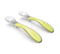 Set 2 cucchiai in silicone verde