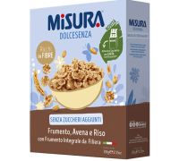 Misura Dolcesenza frumento integrale riso e avena ricchi in fibre e senza zuccheri aggiunti 375 grammi