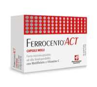 Ferrocento Act integratore di ferro 30 capsule molli