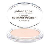 Benecos Natural Compact Powder Mattifyng fair cipria compatta finish opaco 9 grammi